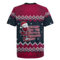 Headin For Santas Naughty Christmas Christmas Rugby Jersey Xmas Holiday Patterns - Wonder Print Shop