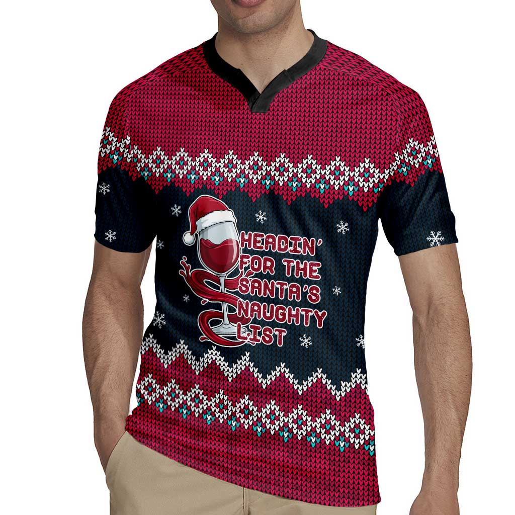 Headin For Santas Naughty Christmas Christmas Rugby Jersey Xmas Holiday Patterns - Wonder Print Shop