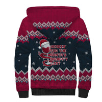 Headin For Santas Naughty Christmas Christmas Sherpa Hoodie Xmas Holiday Patterns - Wonder Print Shop