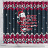 Headin For Santas Naughty Christmas Christmas Shower Curtain Xmas Holiday Patterns - Wonder Print Shop