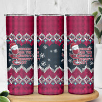 Headin For Santas Naughty Christmas Christmas Skinny Tumbler Xmas Holiday Patterns - Wonder Print Shop