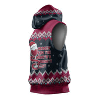 Headin For Santas Naughty Christmas Christmas Sleeveless Hoodie Xmas Holiday Patterns - Wonder Print Shop