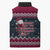 Headin For Santas Naughty Christmas Christmas Sleeveless Puffer Jacket Xmas Holiday Patterns - Wonder Print Shop