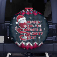 Headin For Santas Naughty Christmas Christmas Spare Tire Cover Xmas Holiday Patterns - Wonder Print Shop
