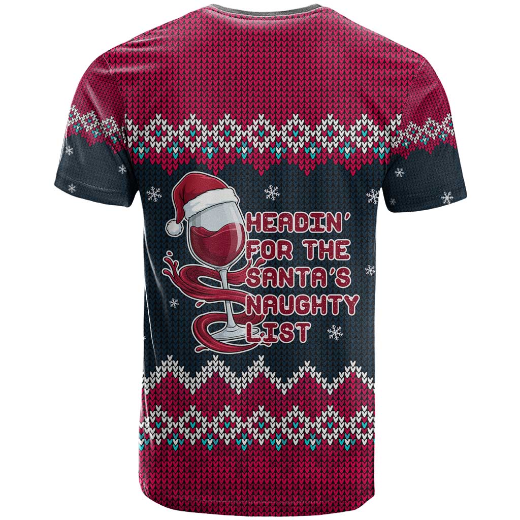 Headin For Santas Naughty Christmas Christmas T Shirt Xmas Holiday Patterns - Wonder Print Shop