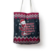Headin For Santas Naughty Christmas Christmas Tote Bag Xmas Holiday Patterns - Wonder Print Shop