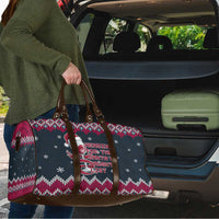 Headin For Santas Naughty Christmas Christmas Travel Bag Xmas Holiday Patterns - Wonder Print Shop