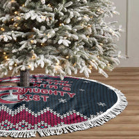 Headin For Santas Naughty Christmas Tree Skirt Xmas Holiday Patterns - Wonder Print Shop