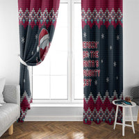 Headin For Santas Naughty Christmas Christmas Window Curtain Xmas Holiday Patterns - Wonder Print Shop