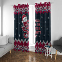 Headin For Santas Naughty Christmas Christmas Window Curtain Xmas Holiday Patterns - Wonder Print Shop