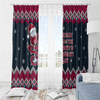 Headin For Santas Naughty Christmas Christmas Window Curtain Xmas Holiday Patterns - Wonder Print Shop