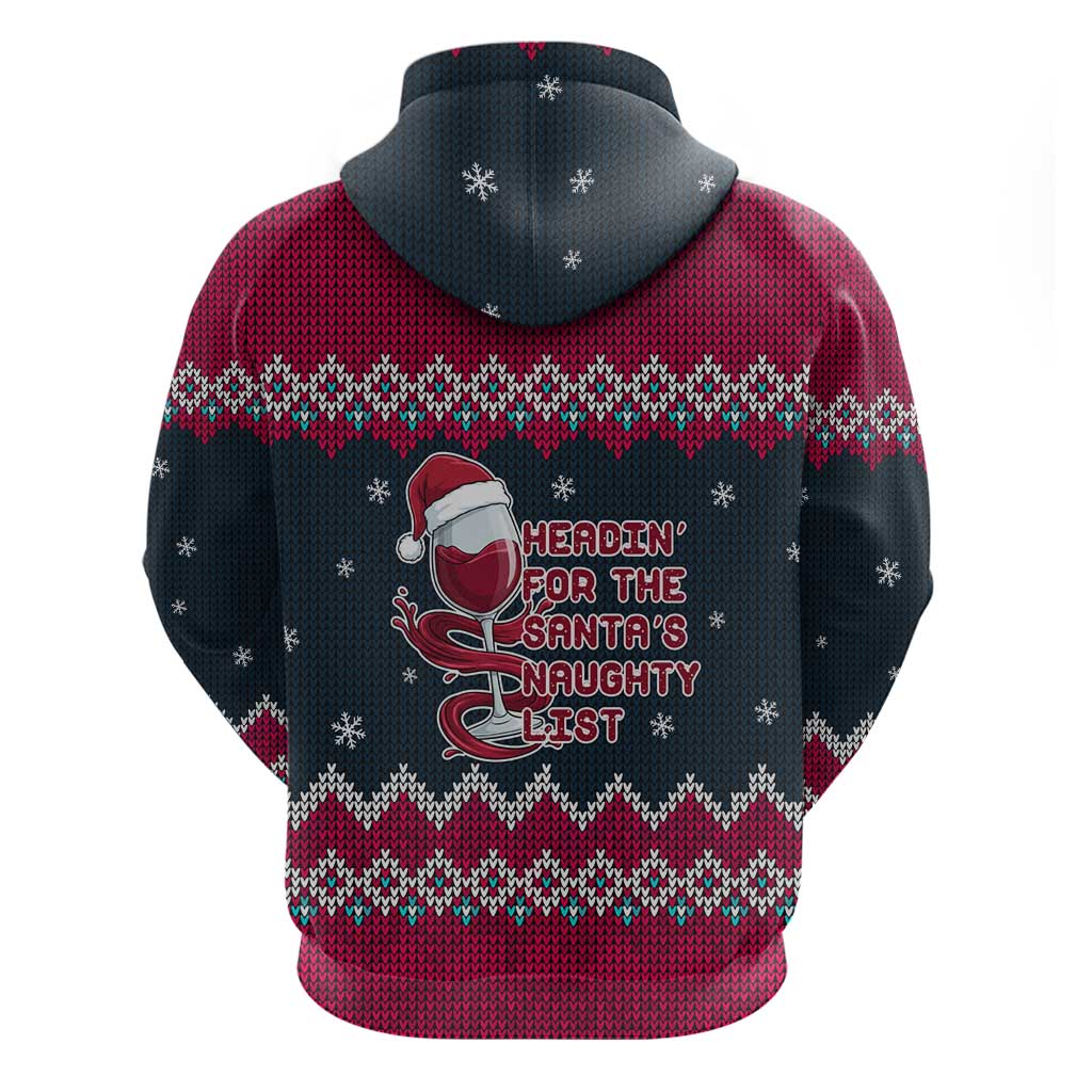 Headin For Santas Naughty Christmas Christmas Zip Hoodie Xmas Holiday Patterns - Wonder Print Shop