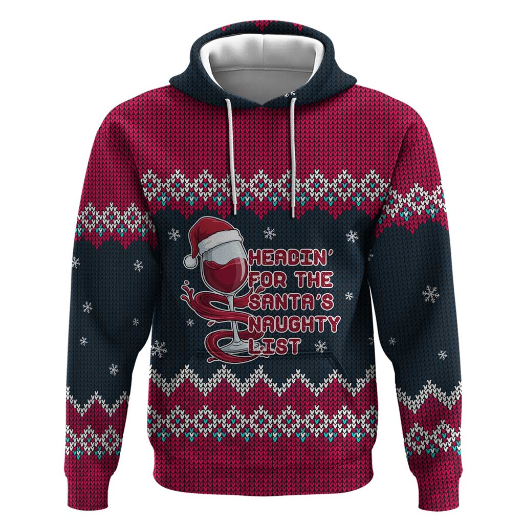 Headin For Santas Naughty Christmas Christmas Zip Hoodie Xmas Holiday Patterns - Wonder Print Shop