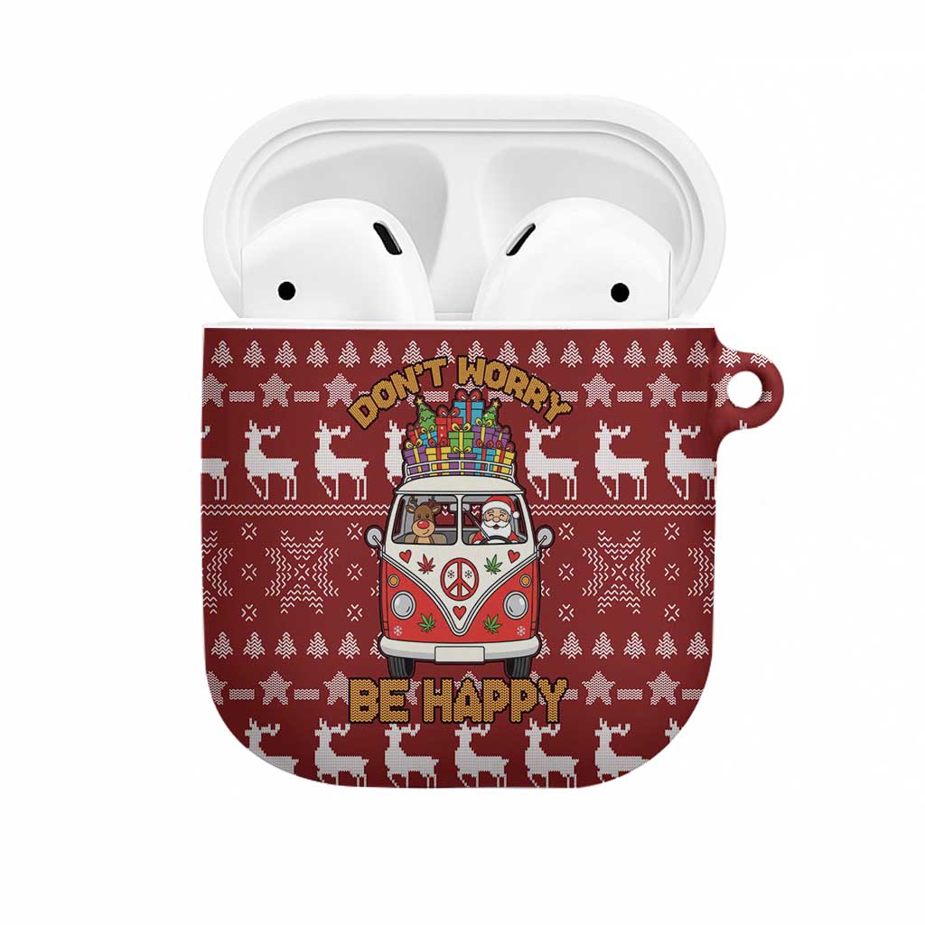 Hippie Car Santa Claus Christmas AirPods Case Xmas Holiday Patterns - Wonder Print Shop
