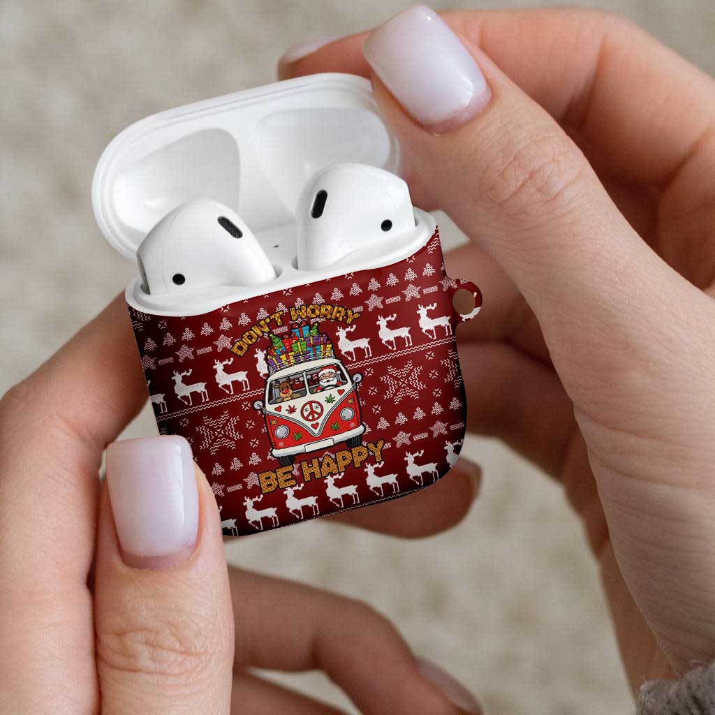 Hippie Car Santa Claus Christmas AirPods Case Xmas Holiday Patterns - Wonder Print Shop