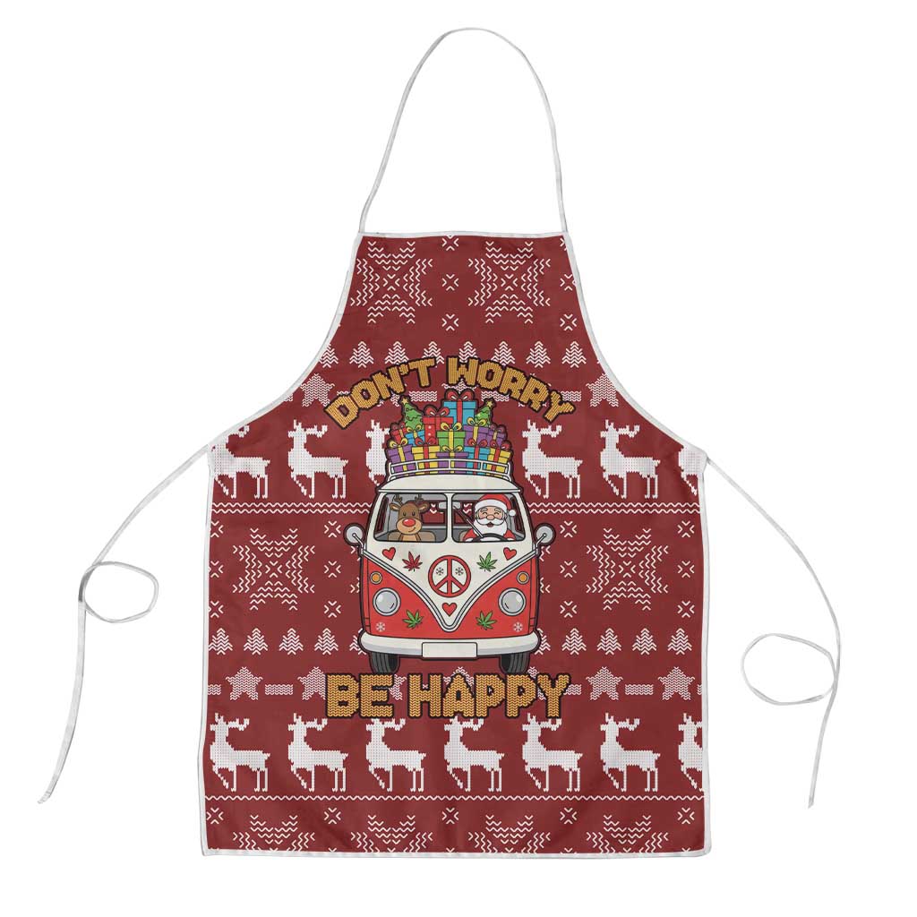 Hippie Car Santa Claus Christmas Apron Xmas Holiday Patterns - Wonder Print Shop