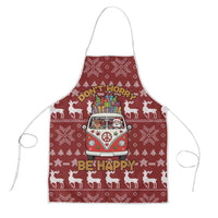 Hippie Car Santa Claus Christmas Apron Xmas Holiday Patterns - Wonder Print Shop