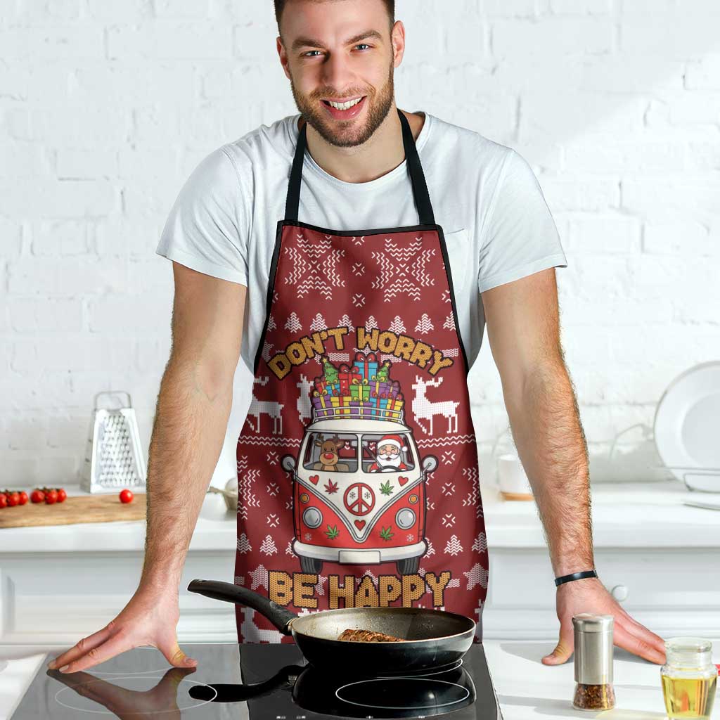 Hippie Car Santa Claus Christmas Apron Xmas Holiday Patterns - Wonder Print Shop