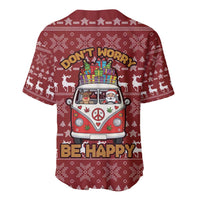 Hippie Car Santa Claus Christmas Baseball Jersey Xmas Holiday Patterns - Wonder Print Shop