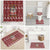 Hippie Car Santa Claus Christmas Bathroom Set Xmas Holiday Patterns - Wonder Print Shop