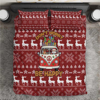 Hippie Car Santa Claus Christmas Bedding Set Xmas Holiday Patterns - Wonder Print Shop