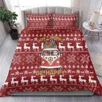 Hippie Car Santa Claus Christmas Bedding Set Xmas Holiday Patterns - Wonder Print Shop