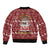 Hippie Car Santa Claus Christmas Bomber Jacket Xmas Holiday Patterns - Wonder Print Shop