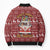Hippie Car Santa Claus Christmas Bomber Puffer Jacket Xmas Holiday Patterns - Wonder Print Shop