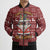 Hippie Car Santa Claus Christmas Bomber Puffer Jacket Xmas Holiday Patterns - Wonder Print Shop