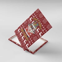 Hippie Car Santa Claus Christmas Canvas Wall Art Xmas Holiday Patterns - Wonder Print Shop