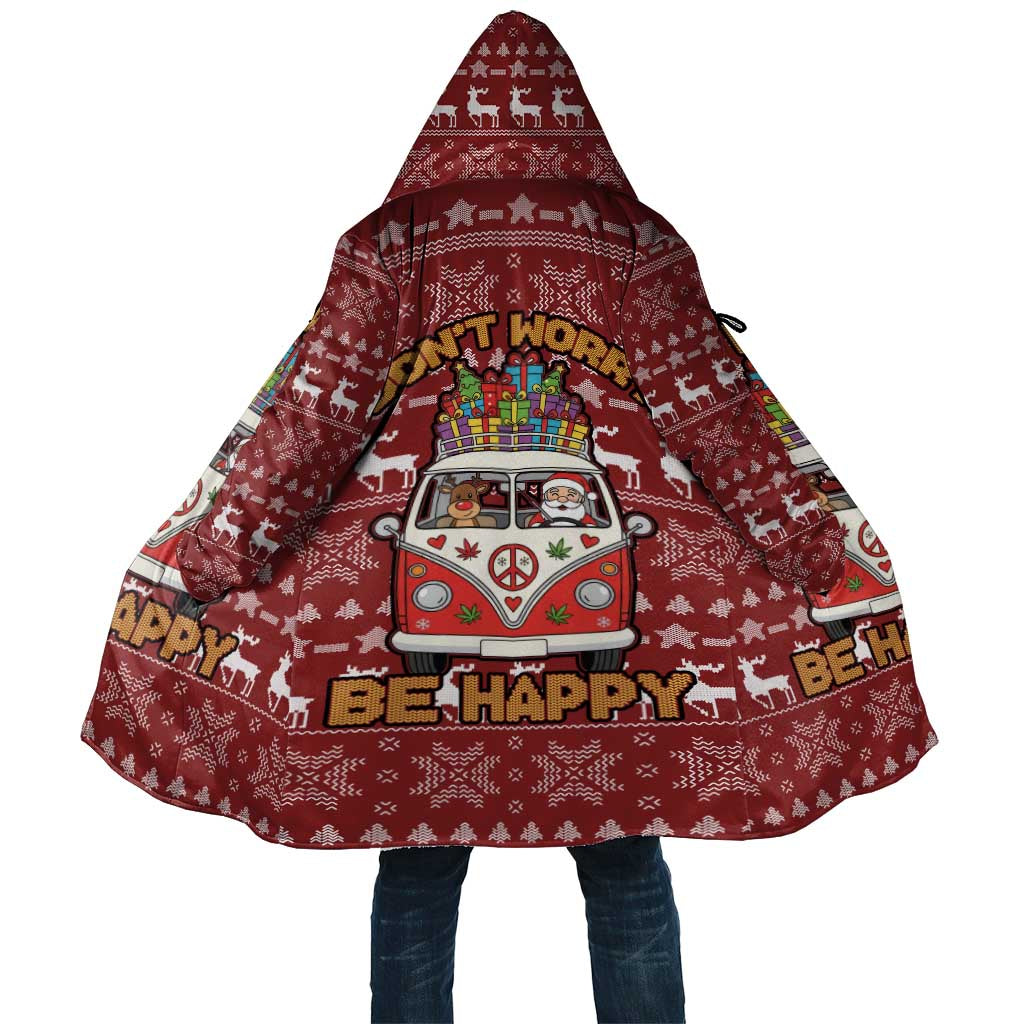 Hippie Car Santa Claus Christmas Cloak Xmas Holiday Patterns - Wonder Print Shop