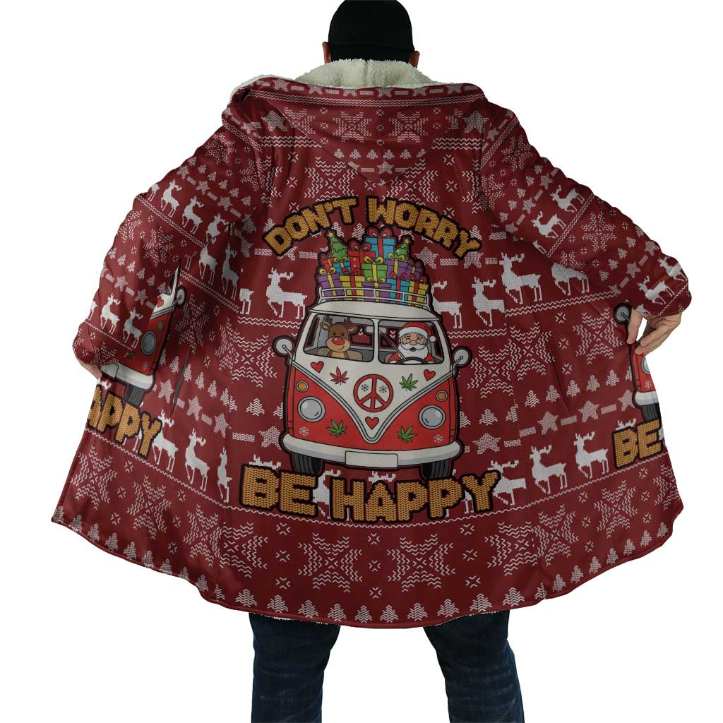 Hippie Car Santa Claus Christmas Cloak Xmas Holiday Patterns - Wonder Print Shop
