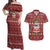 Hippie Car Santa Claus Christmas Couples Matching Off Shoulder Maxi Dress and Hawaiian Shirt Xmas Holiday Patterns - Wonder Print Shop