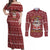 Hippie Car Santa Claus Christmas Couples Matching Off Shoulder Maxi Dress and Long Sleeve Button Shirt Xmas Holiday Patterns - Wonder Print Shop
