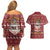 Hippie Car Santa Claus Christmas Couples Matching Off Shoulder Short Dress and Hawaiian Shirt Xmas Holiday Patterns - Wonder Print Shop