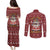 Hippie Car Santa Claus Christmas Couples Matching Puletasi and Long Sleeve Button Shirt Xmas Holiday Patterns - Wonder Print Shop