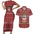Hippie Car Santa Claus Christmas Couples Matching Short Sleeve Bodycon Dress and Hawaiian Shirt Xmas Holiday Patterns - Wonder Print Shop