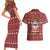 Hippie Car Santa Claus Christmas Couples Matching Short Sleeve Bodycon Dress and Hawaiian Shirt Xmas Holiday Patterns - Wonder Print Shop