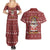 Hippie Car Santa Claus Christmas Couples Matching Summer Maxi Dress and Hawaiian Shirt Xmas Holiday Patterns - Wonder Print Shop