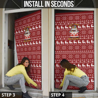 Hippie Car Santa Claus Christmas Door Cover Xmas Holiday Patterns - Wonder Print Shop