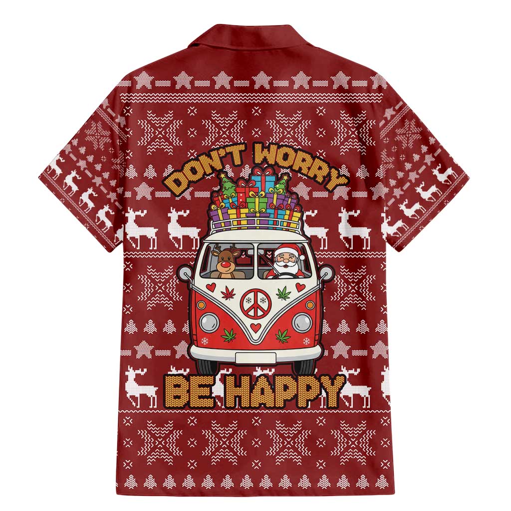 Hippie Car Santa Claus Christmas Family Matching Mermaid Dress and Hawaiian Shirt Xmas Holiday Patterns - Wonder Print Shop