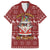 Hippie Car Santa Claus Christmas Family Matching Off The Shoulder Long Sleeve Dress and Hawaiian Shirt Xmas Holiday Patterns - Wonder Print Shop