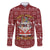 Hippie Car Santa Claus Christmas Family Matching Off The Shoulder Long Sleeve Dress and Hawaiian Shirt Xmas Holiday Patterns - Wonder Print Shop