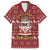 Hippie Car Santa Claus Christmas Family Matching Off Shoulder Short Dress and Hawaiian Shirt Xmas Holiday Patterns - Wonder Print Shop