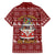 Hippie Car Santa Claus Christmas Family Matching Off Shoulder Short Dress and Hawaiian Shirt Xmas Holiday Patterns - Wonder Print Shop