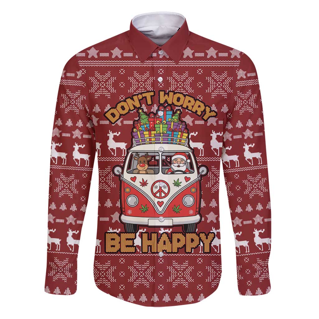 Hippie Car Santa Claus Christmas Family Matching Puletasi and Hawaiian Shirt Xmas Holiday Patterns - Wonder Print Shop