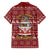 Hippie Car Santa Claus Christmas Family Matching Short Sleeve Bodycon Dress and Hawaiian Shirt Xmas Holiday Patterns - Wonder Print Shop