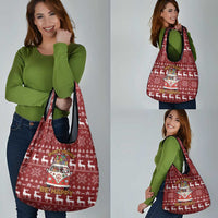Hippie Car Santa Claus Christmas Grocery Bag Xmas Holiday Patterns - Wonder Print Shop
