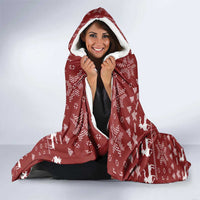 Hippie Car Santa Claus Christmas Hooded Blanket Xmas Holiday Patterns - Wonder Print Shop