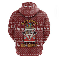 Hippie Car Santa Claus Christmas Hoodie Xmas Holiday Patterns - Wonder Print Shop